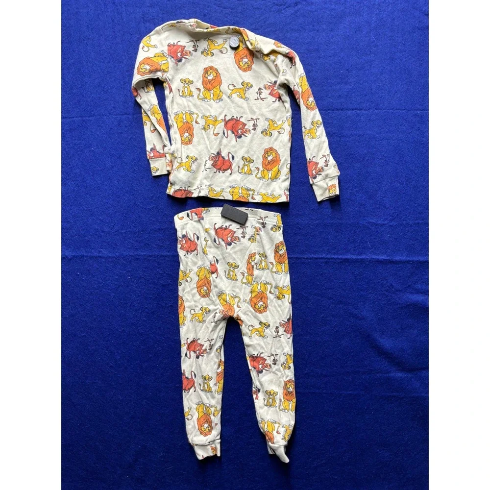 Disneycore‎ Toddler Baby Gap Lion King Pajama Set 2T Cream